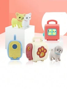 1入組玩具動物微型屋,合適的適用於兒童14歲,勵志護理禮品適用於節日,派對和顯示Love - 查看 1