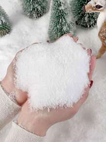 1 包 20 克 5 毫米人造雪花材料,適用於聖誕裝飾、派對用品 - 白色 - 查看 1