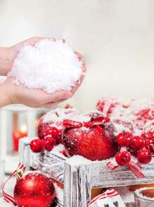 1 包 20 克 5 毫米人造雪花材料,適用於聖誕裝飾、派對用品 - 白色 - 查看 5