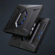Usb 3.0 Type C外置cd Dvd Rw多功能光學驅動器,帶超級驅動器,可為筆記本電腦刻錄dvd - 黑色 - 查看 5