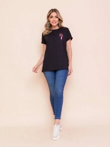 Women T-Shirts - Black - View 5