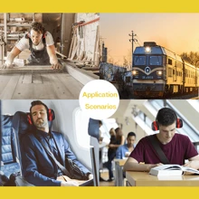 1pc Black Adjustable Ear Defenders 37db Earmuffs Hearing Protection Ear Defenders Noise Reduction For Work Study Shooting Woodwork Sport - Black - View 6