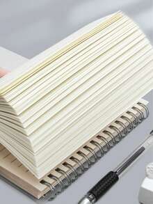 1 Cuaderno De Escritura De Hojas Sueltas B5 Con 80 Hojas - Blanco - Ver 11