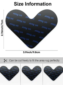 8 Piezas Ajustadores De Alfombras, Almohadillas Antideslizantes De Doble Cara Para Alfombras, Pelusa Adhesiva De La Cinta Lavable En Área, Almohadilla Para Alfombras, Cinta Para Alfombras Esquina, Clip Para Los Lados Para Suelos De Madera Y Baldosas - Negro - Ver 6