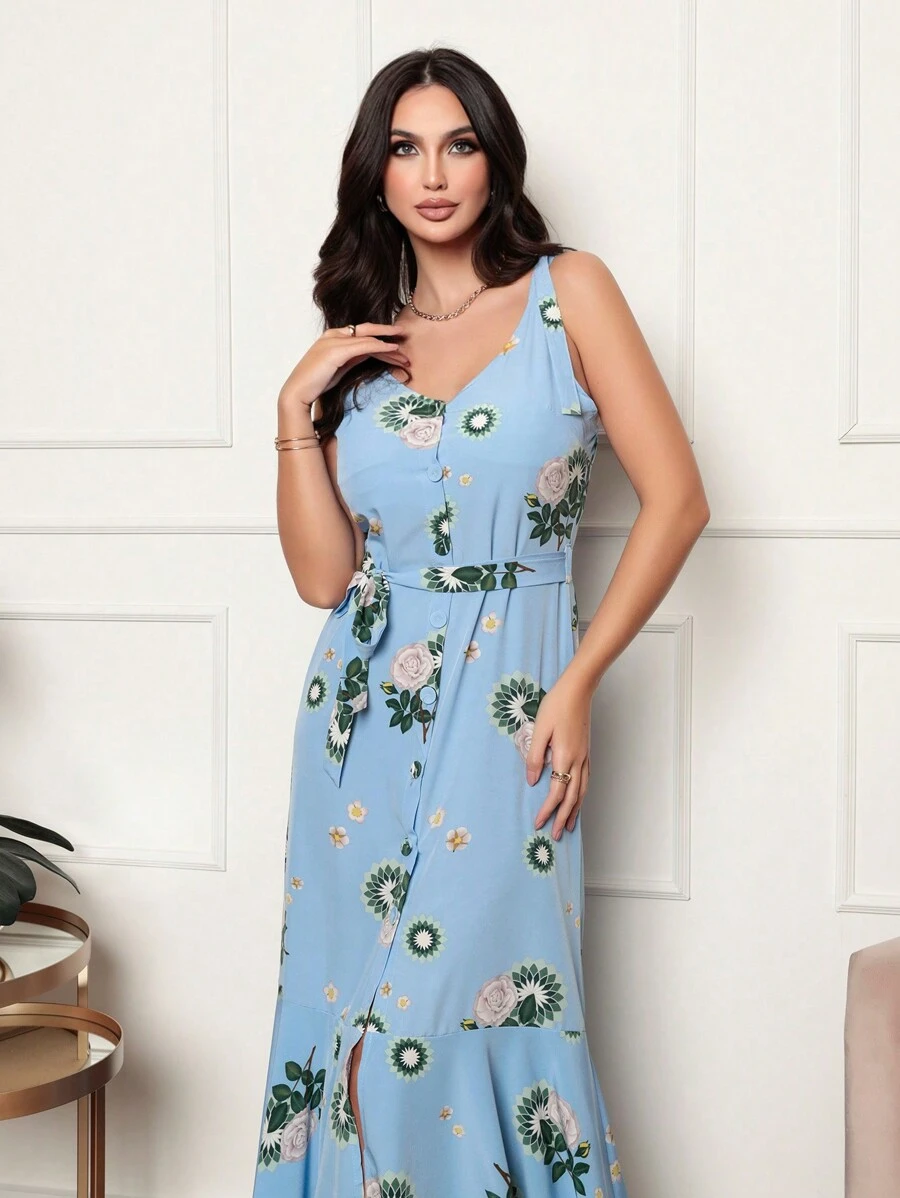 Women Dresses - 藍色 - 查看 1