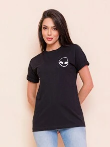 Women T-Shirts - Black - View 1