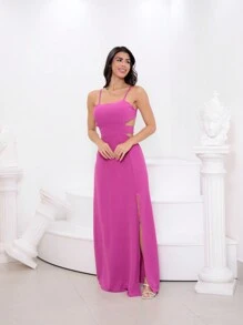 Women Dresses - Màu đỏ tím - Xem 2