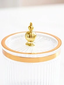 1pc Sealed Storage Jar For Candy, Snacks, Table Decoration - Camel - View 8