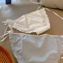 2件/套 Jk校服搭配甜美日式蝴蝶結領結性感軟妹領結三角內褲 - 彩色 - 查看 2
