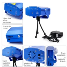 Mini Laser Lamp Projector DJ Disco Automatic Movement - Blue - View 4