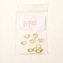 1入組天然石頭吊墜和18k鍍金鈦鋼鏈配件,適用於diy珠寶製作 - 金色 - 查看 10