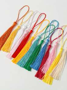 5入組垂直粉色流蘇,適用於紅包、禮品盒、頭飾及書籤 - 粉色 - 查看 6