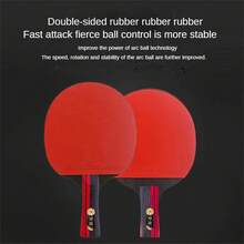 1 Set-9 Star Table Tennis Racket (1 For Horizontal Grip, 1 For Vertical Grip)- With 10 Balls - Black - View 4