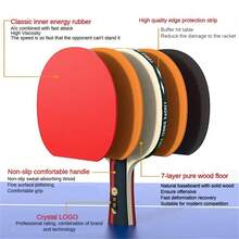 1 Set-9 Star Table Tennis Racket (1 For Horizontal Grip, 1 For Vertical Grip)- With 10 Balls - Black - View 3