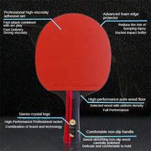 1 Set-9 Star Table Tennis Racket (1 For Horizontal Grip, 1 For Vertical Grip)- With 10 Balls - Black - View 7