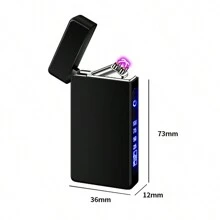 Usb Rechargeable Arc Lighter With Digital Display And Windproof Design, Creative Gift For Men - Baby Pink - View 8
