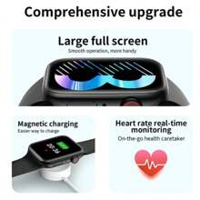 IWO 14 Series 8 T900 Pro MAX L Smartwatch Heart Rate Monitor Multi Bluetooth Call Men Women Destination - Black - View 8