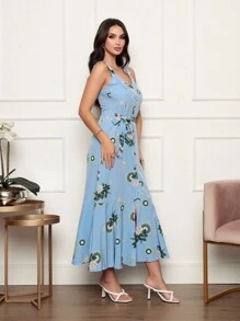 Women Dresses - 藍色 - 查看 3