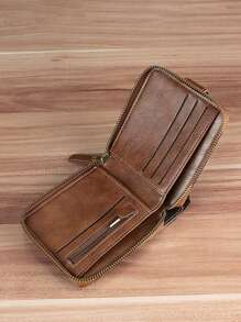 Men's Vintage Wallet For Men Wallet Purse Wallet Small Wallet Men Wallet Leather - Brown - View 4