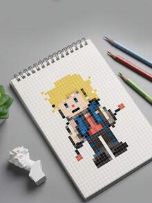 1 Cuaderno De Escritura De Hojas Sueltas B5 Con 80 Hojas - Blanco - Ver 5