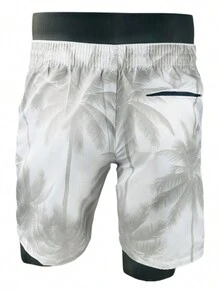 Men Shorts - 淺灰色 - 查看 3