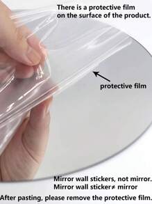 4 cái Thiết kế Thư Gương Bộ Dán Tường - Bạc - Xem 8