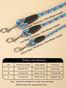 1pc Colorblock Pet Leash For Dog For Outdoor Anti-lost - Blue - View 6