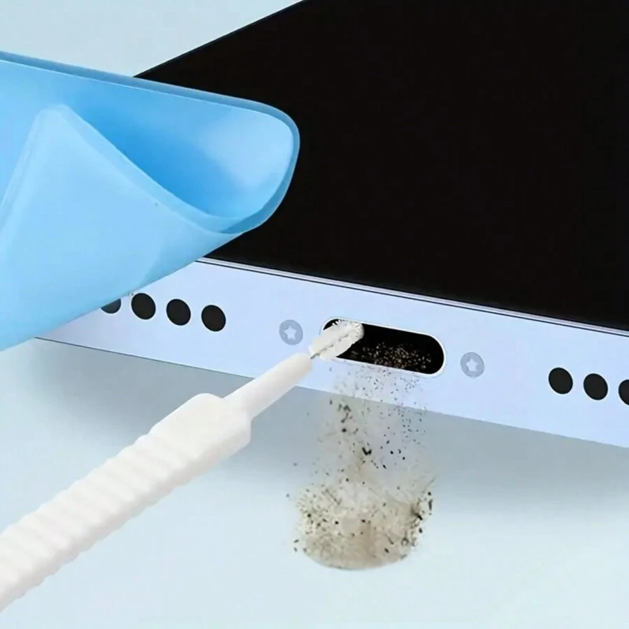 10pcs Showerhead & Mobile Phone Gap Cleaning Brush - White - View 1