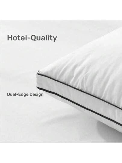 Bed Pillows Sleeping Premium Down Alternative Hotel Luxe Kussen Side Back Sleepers, Zachte Com Tafel Invisible Zipper Height Adjustment, Bedding, Inserts, Bed, Home view 4