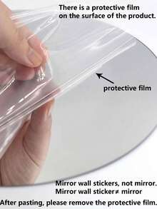 18 miếng dán tường gương hoa văn hình học - Bạc - Xem 5