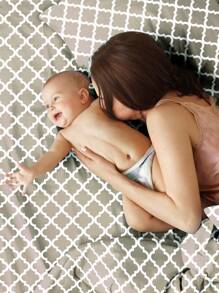 Lux Decor 4 Pieces Quatrefoil Bed Sheets - Stylish Comfy Bedding Set - Hotel Luxury Skin Friendly Cooling Sheets & Pillowcases Without Filler - Classic Collection With 16 Inches Deep Pocket - Shrinkage & Fade Resistant, Valentine's Day Bedroom, Spring Bedding Refresh, Guest Room Essentials, Dorm Room Bedding, Premium Bed Linens, Easy Care Sheets, Hypoallergenic Fabric, Year-Round Comfort, Master Bedroom Update, Matching Bedding Set, Hotel Quality Linens - 灰褐色 - 查看 9