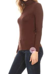 6 Blusas termica mujer cuello alto unitalla colores al azar, blusas mujer manga larga cuello alto - Multicolor - Ver 10