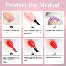 VOKY 20 件便攜式 Uv Led 指甲凝膠拋光套件:包括 6 種指甲凝膠拋光劑、3 種功能性凝膠和其他配件,非常適合專業美甲設計或初學者,是節日或家庭派對美甲沙龍的理想禮物