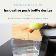 洗碗精壓榨器清潔鍋刷廚房式自動加液盒百潔布洗碗刷 - 黑色 - 查看 7