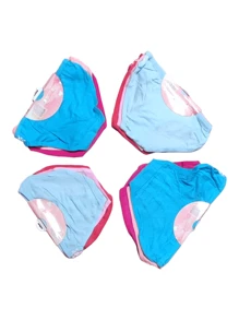 12 Pieces Of COTTON Briefs For GIRL With Children's Print (Colors Are Sent At Random) (Assorted Sizes From 2-10 Years) - Multicolor - View 4