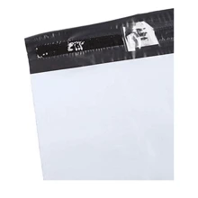 Bolsa de envío para paquetes de 38 cm x 52 cm, blanco premium, 100 piezas, sobre para envío de paquetes, sobre de polietileno con tira adhesiva, impermeable y a prueba de roturas para volver al colegio