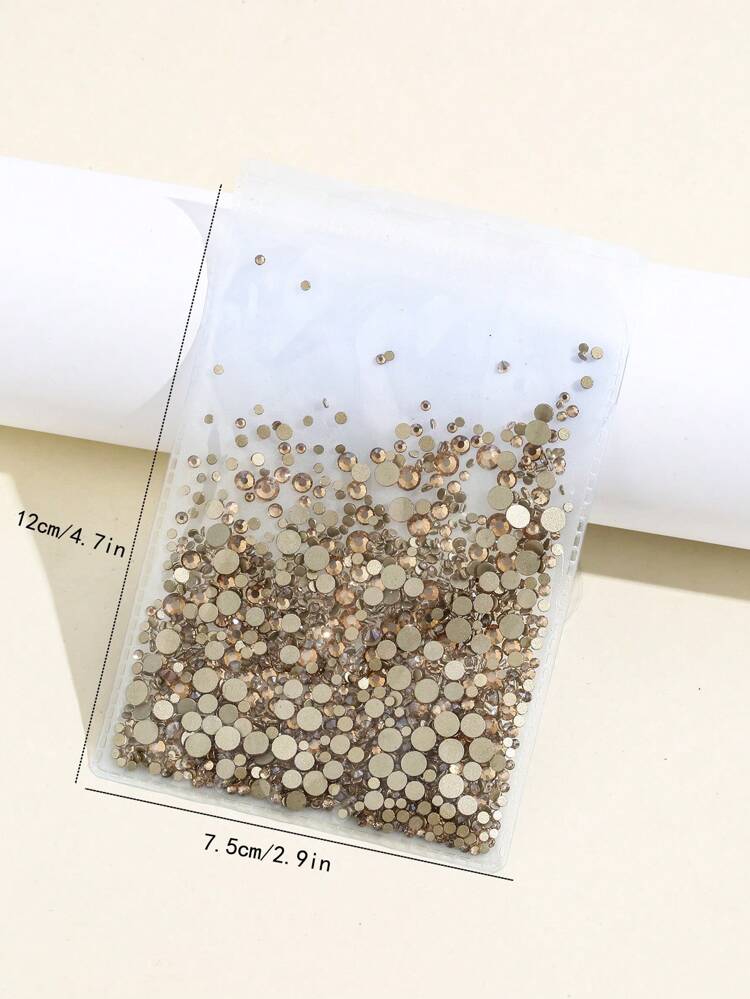 Mixed Size Glass Rhinestones Non Hotfix FlatBack Glue On Nail Gems Strass Glitter Bling Rhinestone Crystal Beads For Nail Art, Shoes , Bags , Dress, Mugs, Bottles, Tumblers, Mobile ,MakeUp DIY Accessories