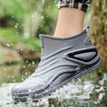 Men's Rain Shoes - Grey - View 2
