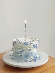 6支银色弧形蜡烛