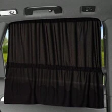 2pcs Car Sun Shade Curtain With Suction Cup Side Window Privacy Sunshade Heat Insulation Curtain For Car Interior - Black - View 8