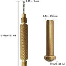 1 件金色不锈钢指甲手悬垂钻孔器金属点钻金属笔穿孔专业修甲美甲工具 - 金色 - 查看 5