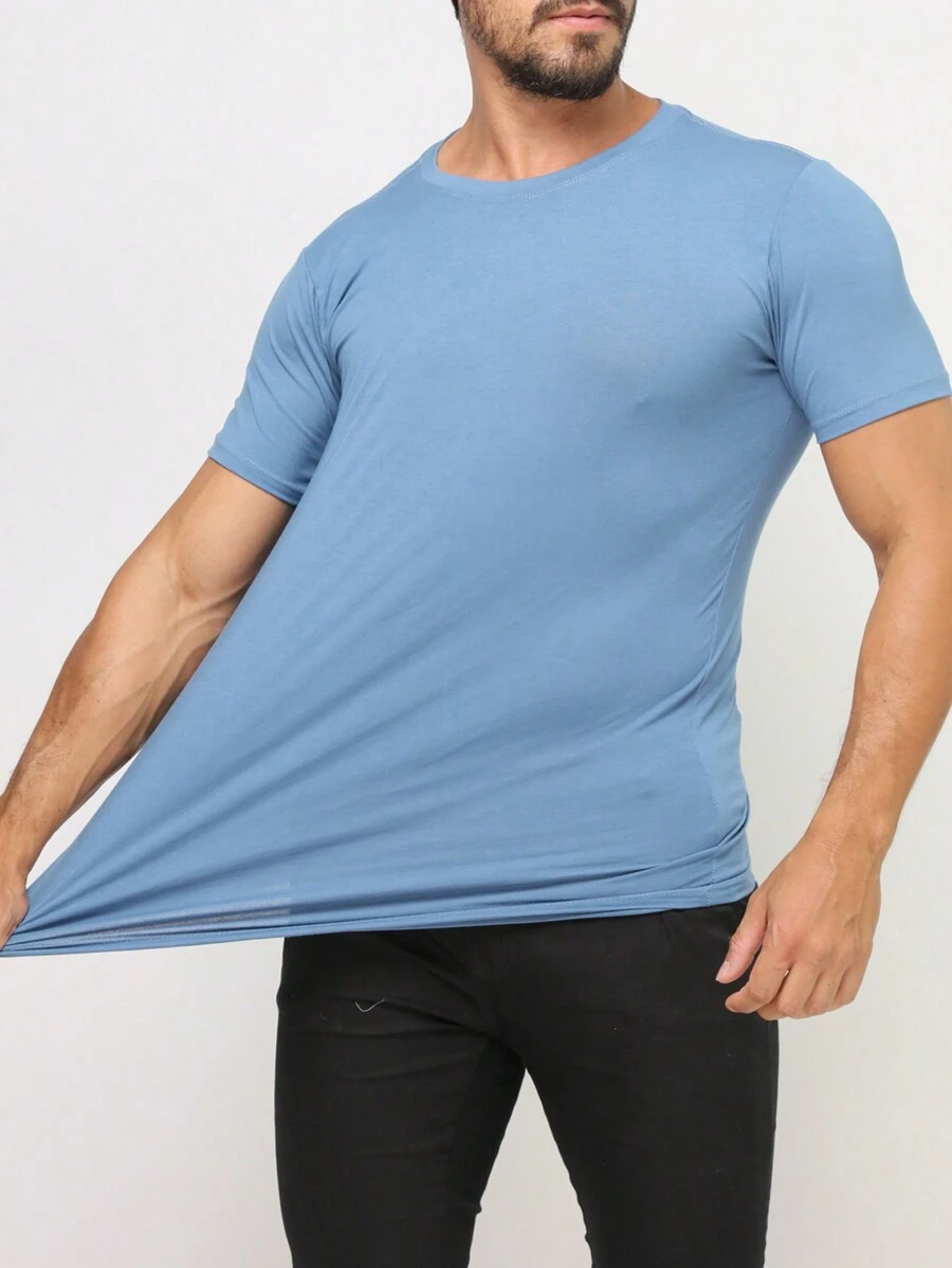 Men T-Shirts & Tanks - 藍色 - 查看 1