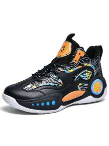 New Men's Basketball Shoes Non-slip, Wear-resistant And Shock-absorption Athletic Shoes - Black - View 2