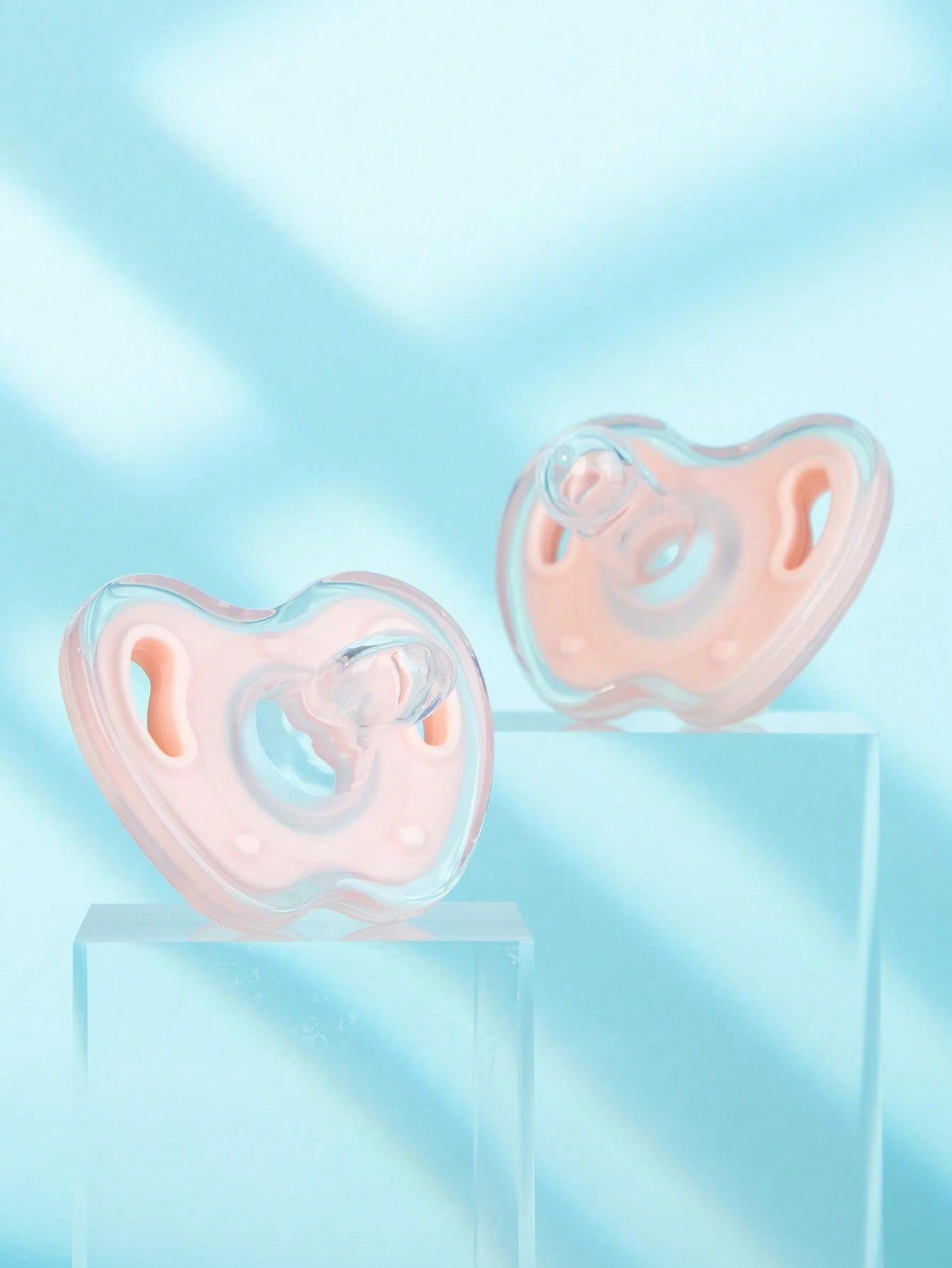 1pc Baby Pacifier Made Of Full Silicone Material, With Antiflatulence