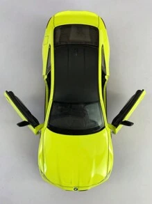 chengzhen 1入組鋅合金壓鑄車模型,外觀為黃色,比例為1:32,尺寸為14.8cm * 5.7cm * 4.2cm (長*寬*高),重量為164克。該車具有可開啟的車門和後輪的拉動功能。非常適合兒童、男孩、汽車發燒友、收藏家和作為生日或節慶禮物。 - 黃色 - 查看 5