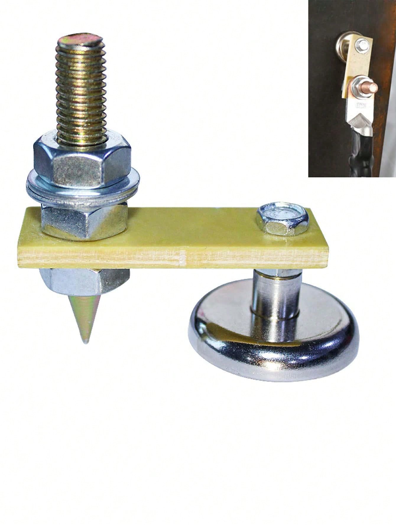 1pc Yellow Single Head Puncture Welding Tool, Double Strong