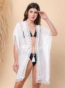 Women Kimonos - 白色 - 查看 5