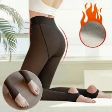 240克/80克 保暖加厚连裤袜 女士冬季保暖性感连裤袜 羊毛仿透明连裤袜