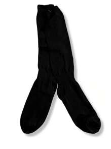 1 Pair Plain Color Stockings - Black - View 2