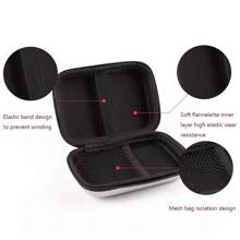 1piece SSD Case 2.5 Inch External USB Hard Drive Disk HDD Carry Package Cover Storage Bag Practical Mobile Disk Box Mobile Power Pack Earphone Storage Bag Hard Disk Box Zipper Pouch